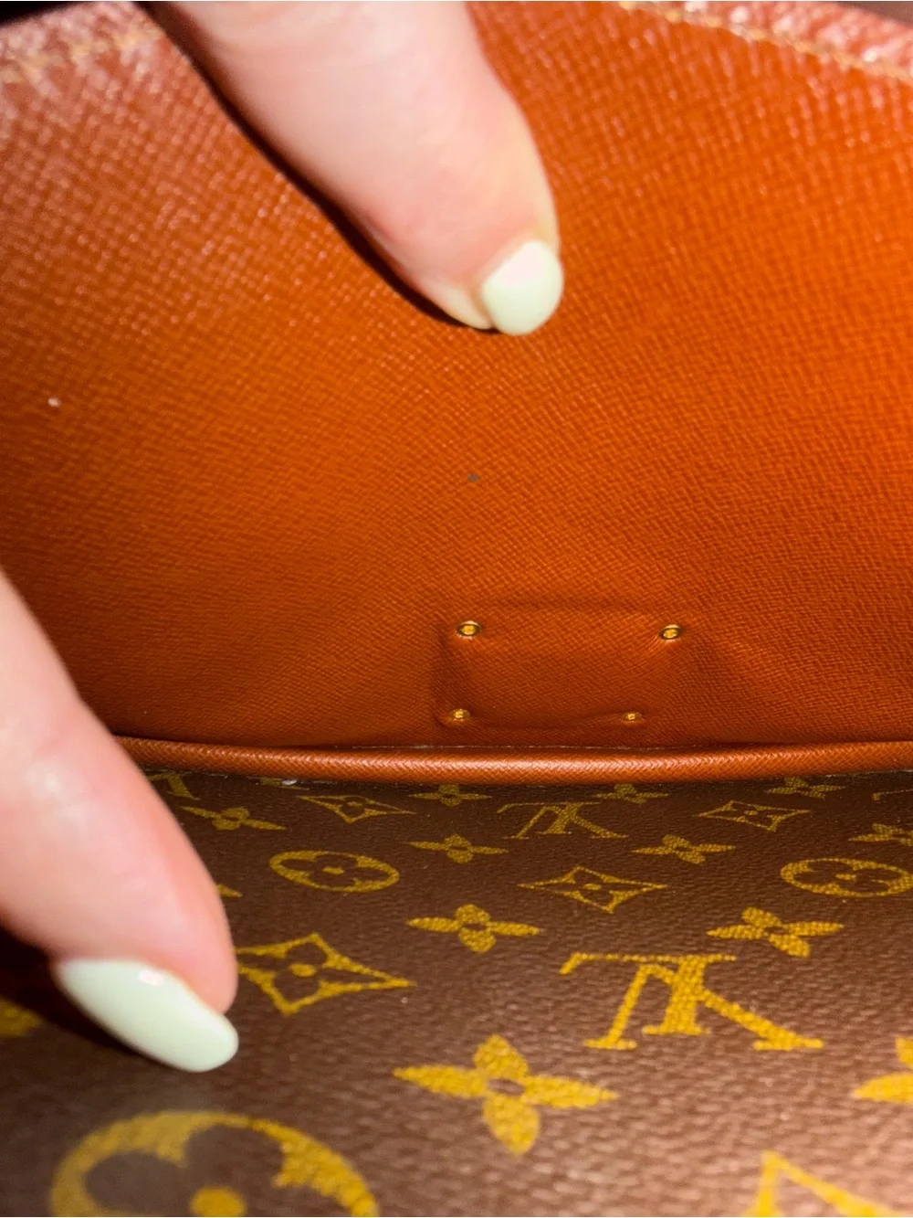 Louis Vuitton Monogram Canvas Brown Satchel with Top Handle and Strap
